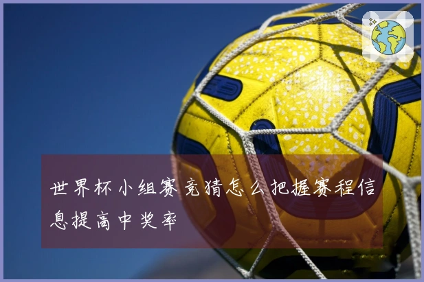 世界杯小组赛竞猜怎么把握赛程信息提高中奖率